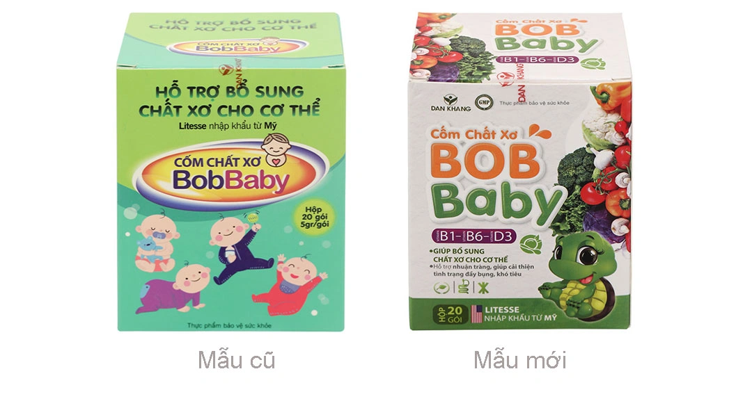 Thực phẩm bảo vệ sức khỏe Cốm Chất Xơ Bobbaby - 