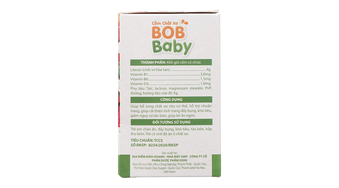 Thực phẩm bảo vệ sức khỏe Cốm Chất Xơ Bobbaby - 4