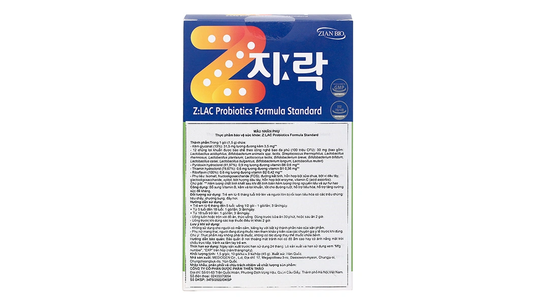 Men vi sinh Super Probiotic bổ sung lợi khuẩn và chất xơ hộp 20 gói - 1