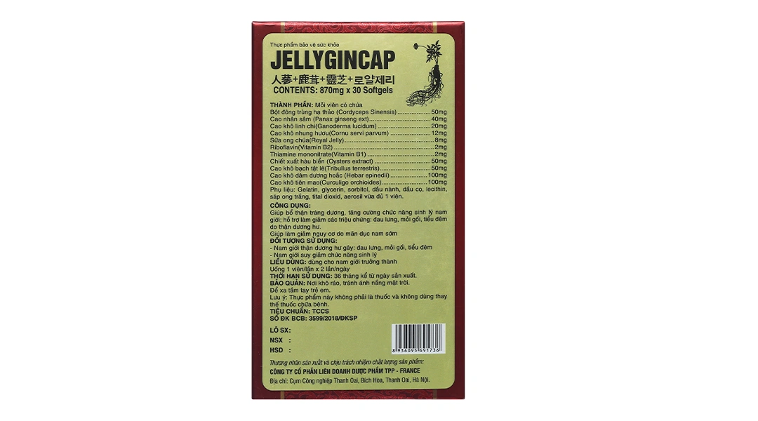 Jellygin Cap hộp 30 viên - 2