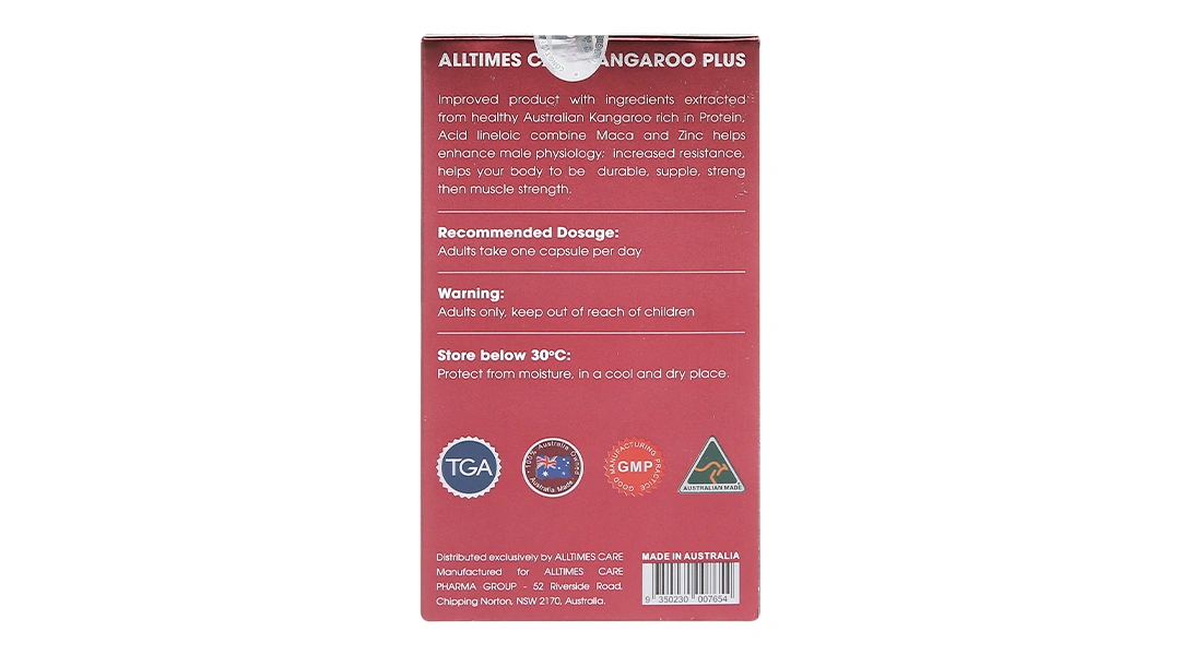 Viên Uống Tăng Cường Sinh Lý Nam Alltimes Care Kangaroo 6000mg Plus lọ 100 viên - 3