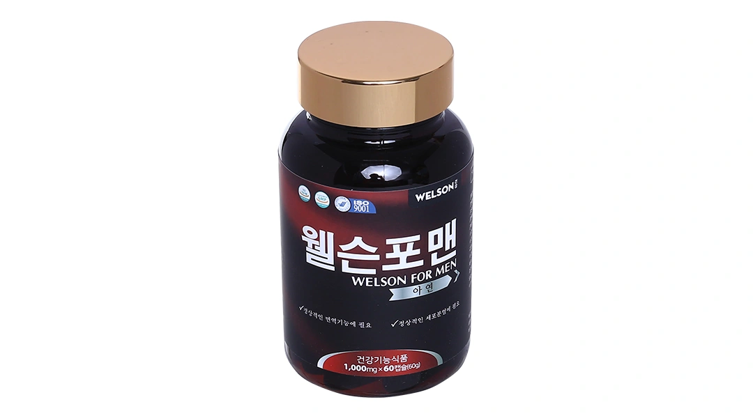 Welson For Men Zinc hỗ trợ tăng cường khả năng sinh lý nam hộp 60 viên - 2