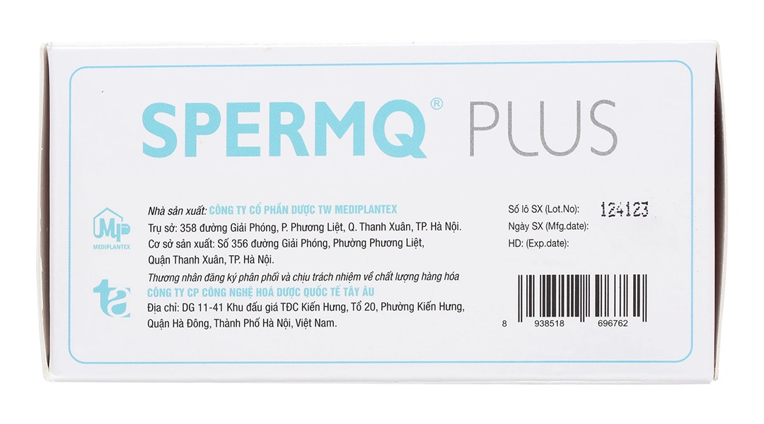 Thực phẩm bảo vệ sức khỏe Spermq Plus hộp 60 viên - 2