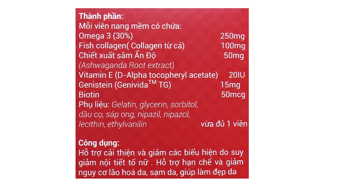 Thực phẩm bảo vệ sức khỏe Marilyn Plus lọ 30 viên - 16