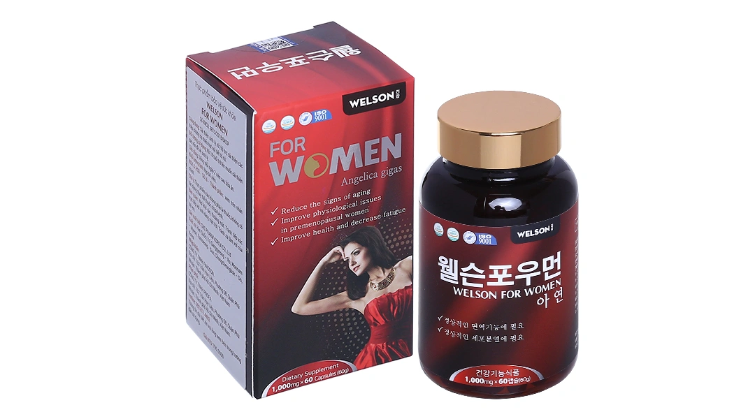 Welson For Women hỗ trợ cải thiện sinh lý nữ hộp 60 viên - 