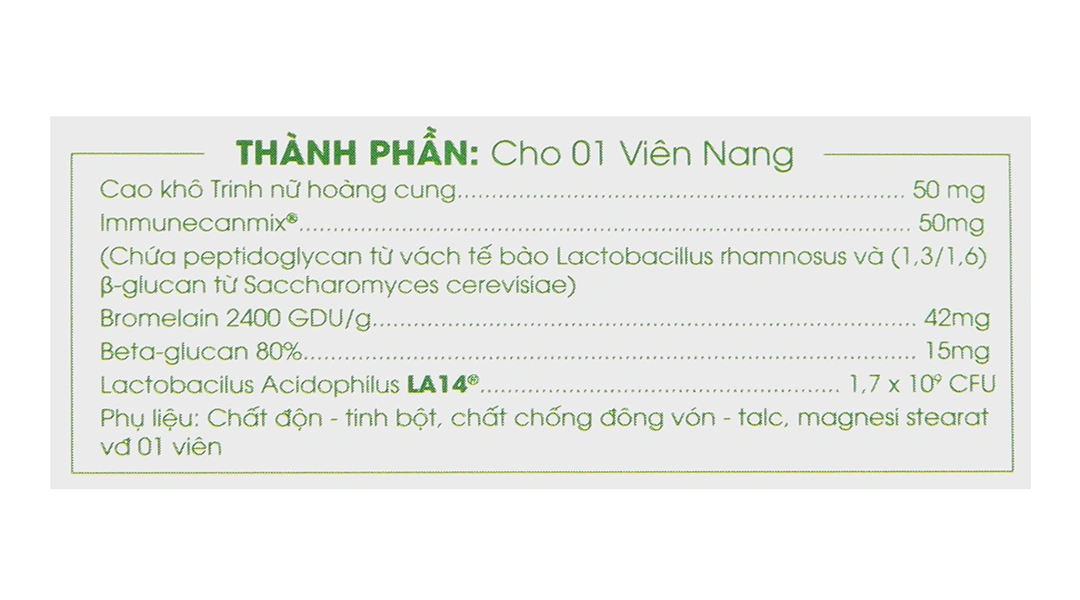 Thực phẩm bảo vệ sức khỏe Viên Uống Lavima Biotic Hộp 20 Viên - 4