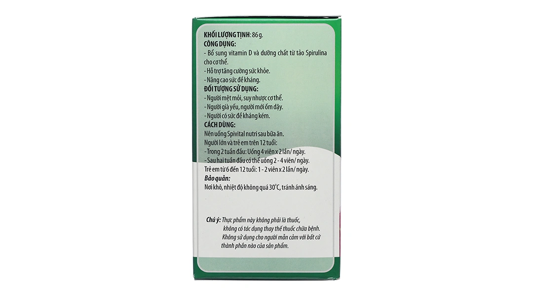 Spivital Nutri hộp 100 viên - 4