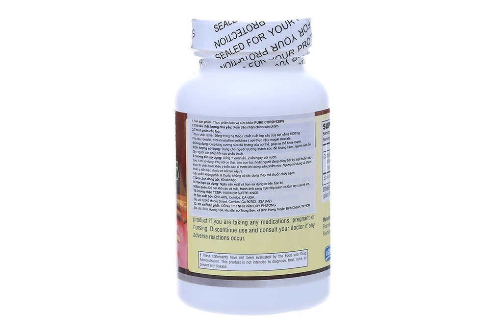 Pure Cordyceps lọ 60 viên - 1