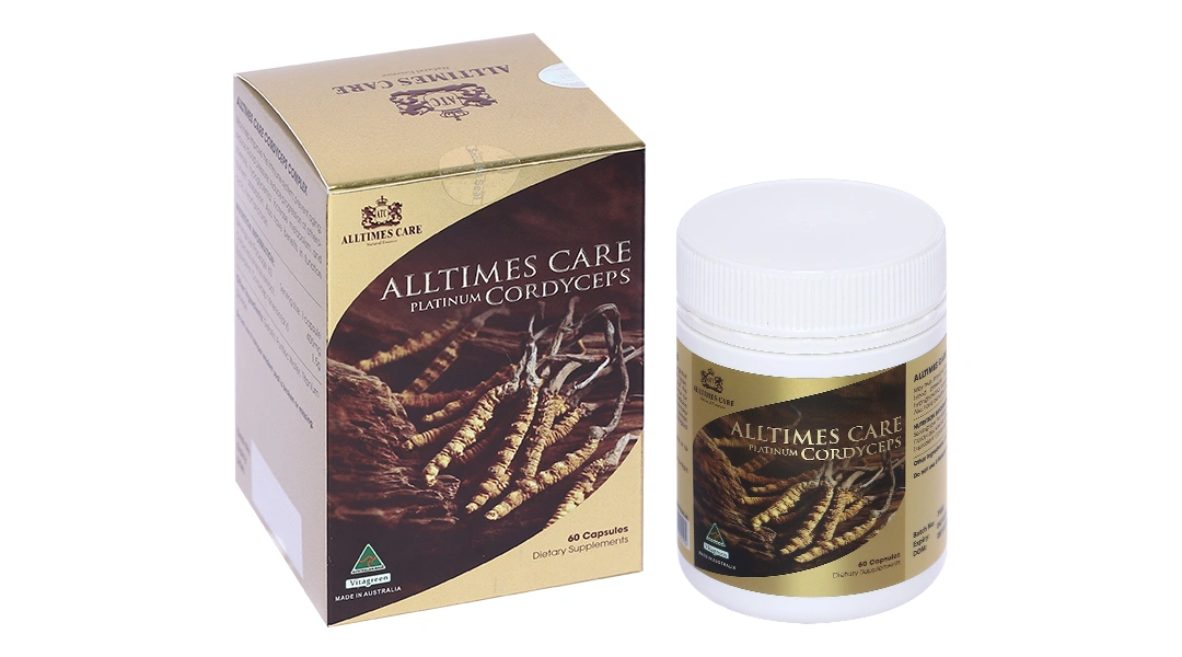 Viên Uống Đông Trùng Hạ Thảo Alltimes Care Platinum Cordyceps Hộp/60v - 