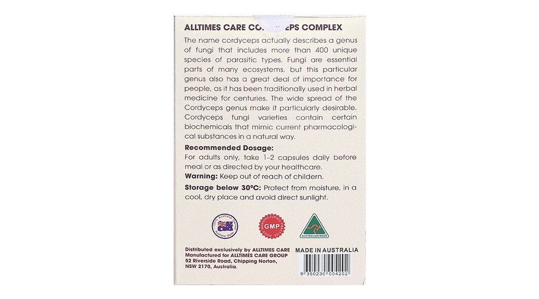 Viên Uống Đông Trùng Hạ Thảo Alltimes Care Platinum Cordyceps Hộp/60v - 3