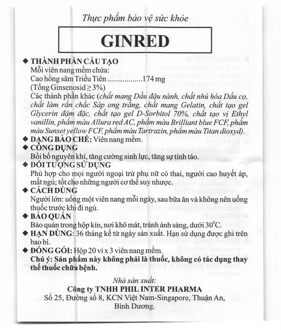 Ginred hộp 60 viên - 4