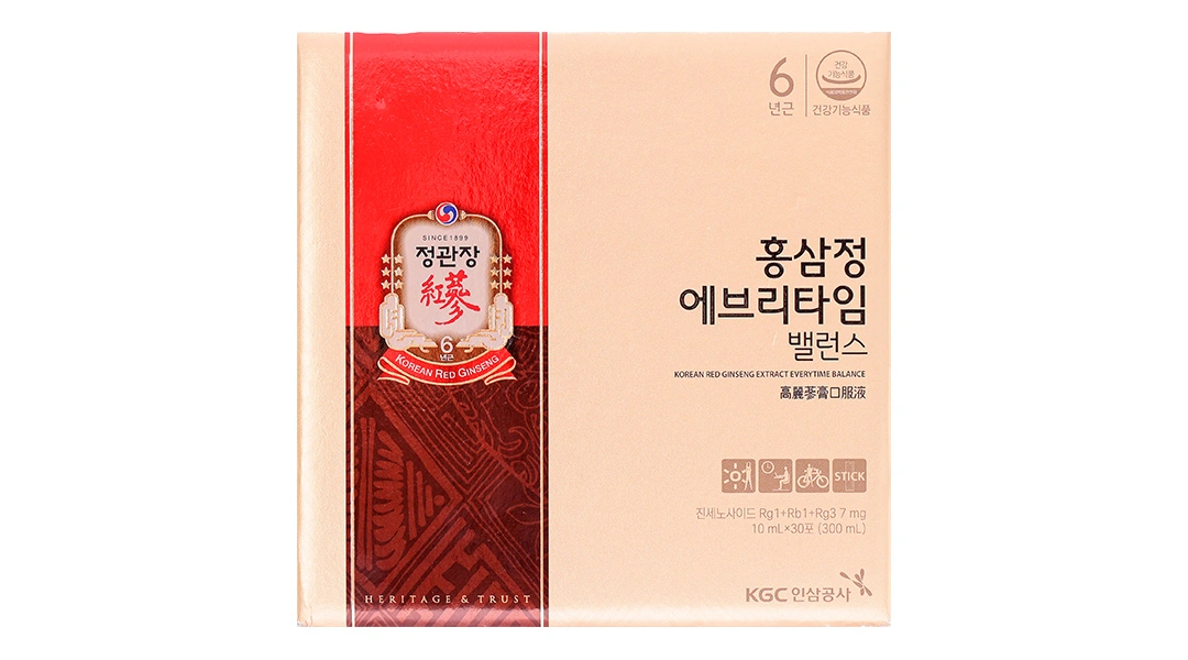Thực phẩm bảo vệ sức khỏe Korean Red Ginseng Extract Everytime Balance hộp 30 gói - 1