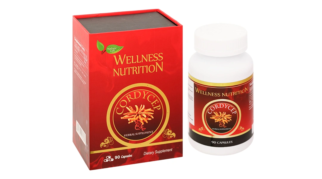 Thực phẩm bảo vệ sức khỏe Nature Gift Wellness Nutrion Cordyceps hộp 90 viên - 