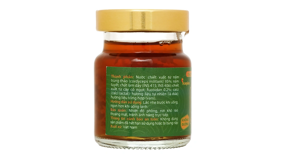 Chiết Xuất Trùng Thảo - Fucoidan Scorpius không đường hũ 70ml - 8