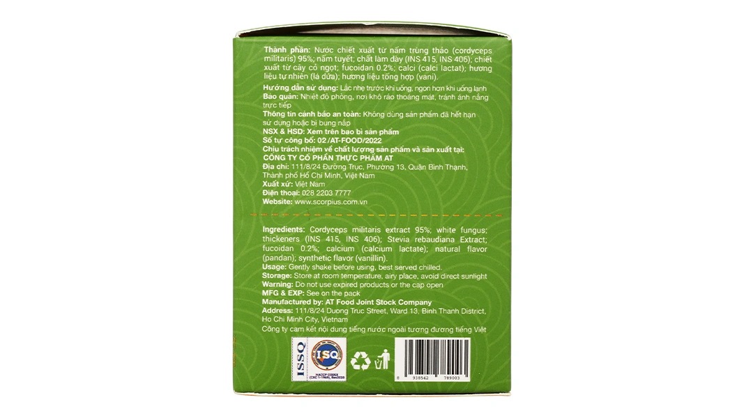Chiết Xuất Trùng Thảo - Fucoidan Scorpius không đường hũ 70ml - 5
