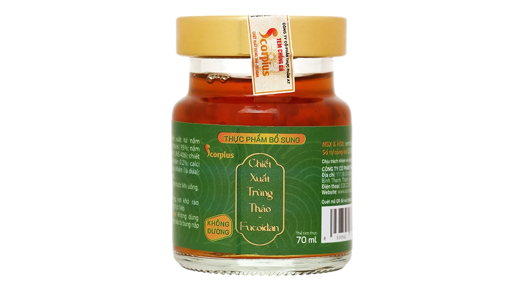 Chiết Xuất Trùng Thảo - Fucoidan Scorpius không đường hũ 70ml - 6