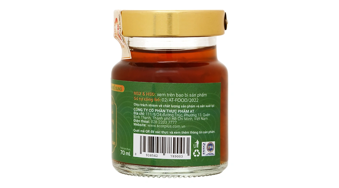 Chiết Xuất Trùng Thảo - Fucoidan Scorpius không đường hũ 70ml - 7