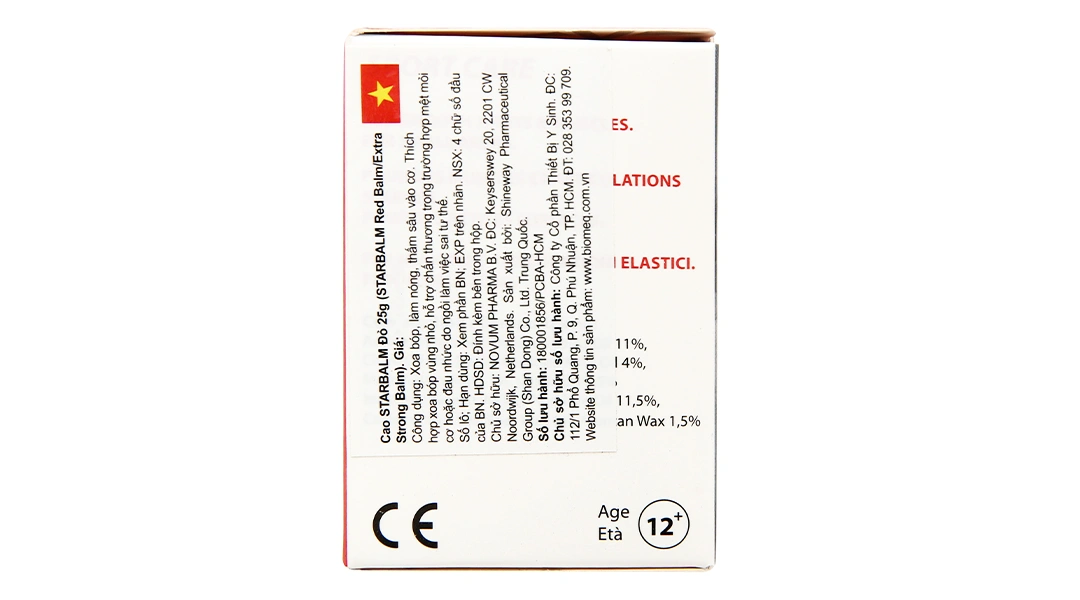 Cao xoa Starbalm đỏ làm ấm cơ, giảm mỏi cơ lọ 25g - 3