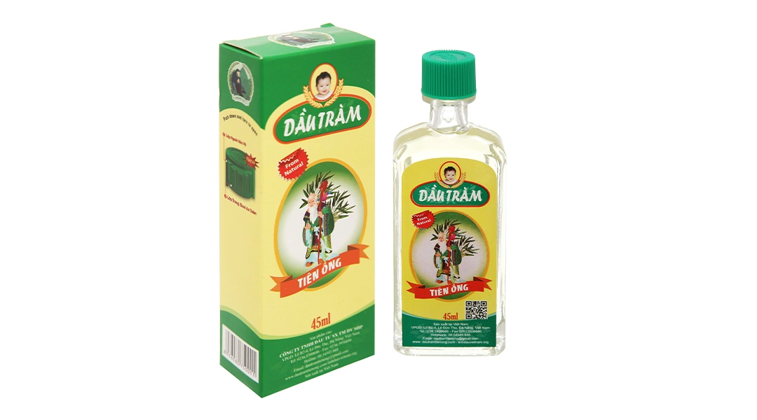 Dầu tràm Tiên Ông làm dịu da, giữ ấm cơ thể chai 10ml - 11