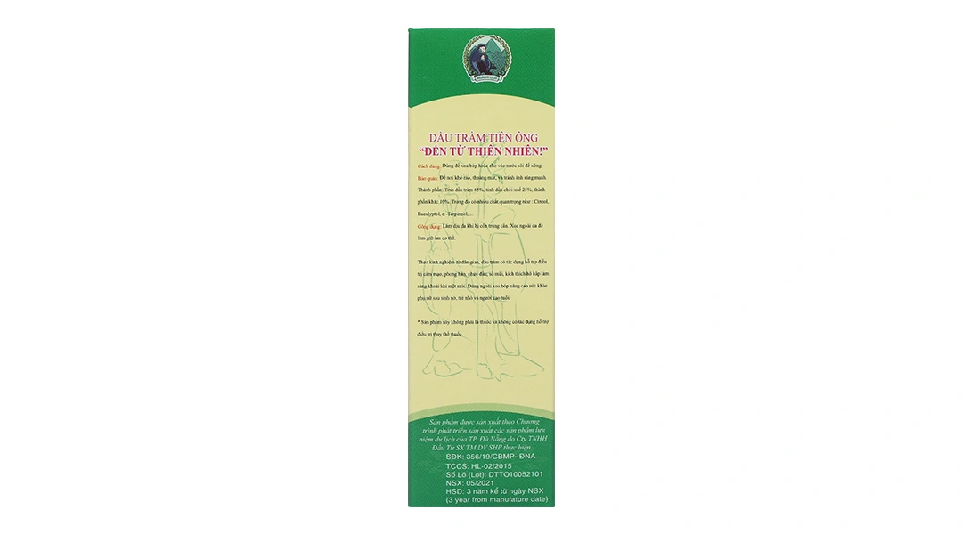 Dầu tràm Tiên Ông làm dịu da, giữ ấm cơ thể chai 10ml - 2