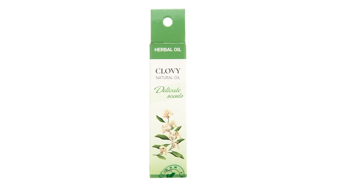 Dầu xoa bi lăn thảo mộc Clovy giữ ấm cơ thể chai 9ml - 1