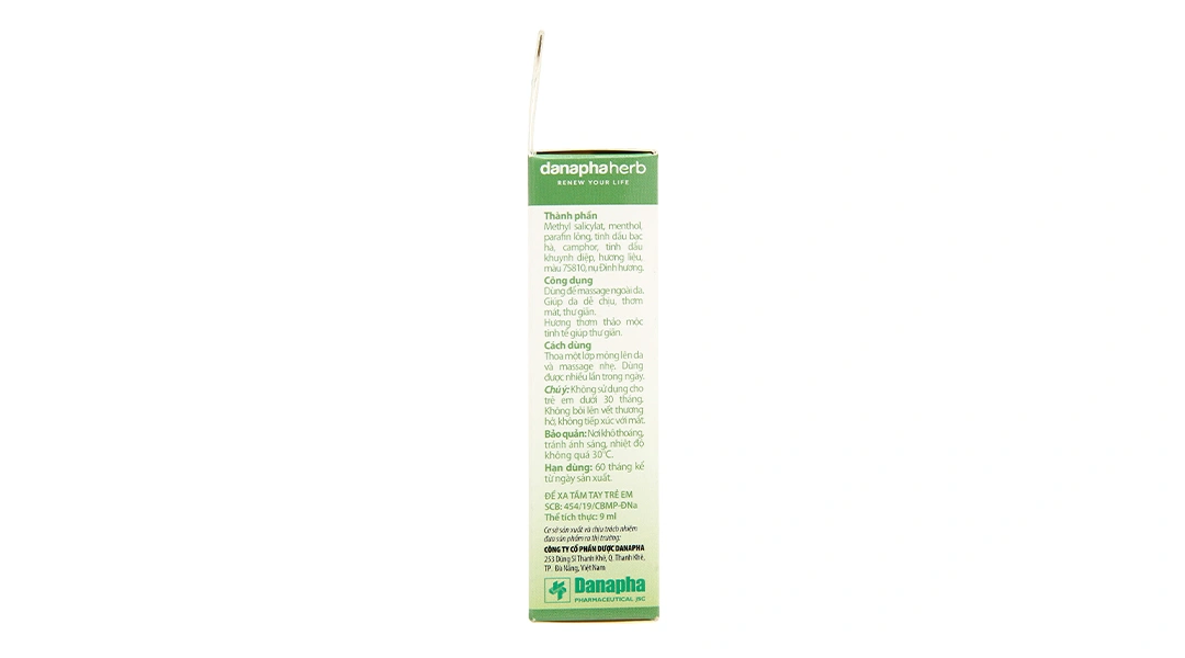 Dầu xoa bi lăn thảo mộc Clovy giữ ấm cơ thể chai 9ml - 2