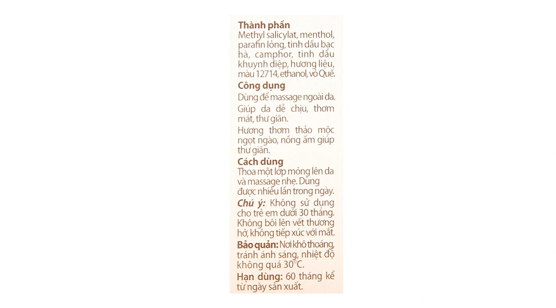 Dầu xoa bi lăn thảo mộc Cinamy giữ ấm cơ thể chai 9ml - 3