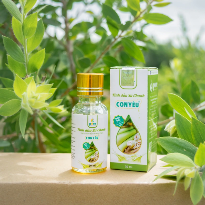 Tinh dầu sả chanh Con Yêu xông hơi, xua muỗi chai 20ml - 1