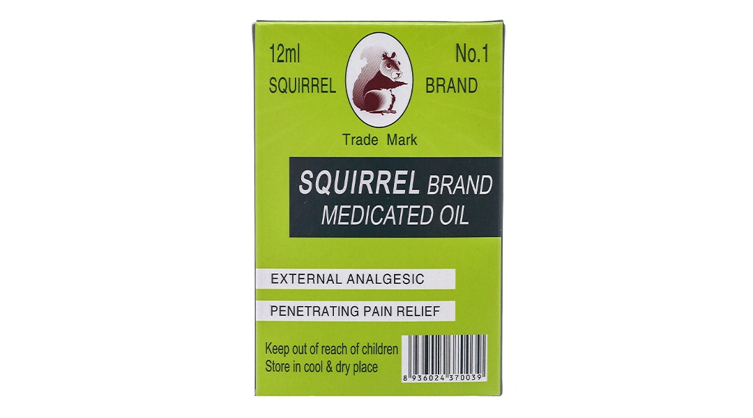 Dầu gió xanh hiệu Con Sóc giảm đau nhức, côn trùng cắn chai 12ml - 1