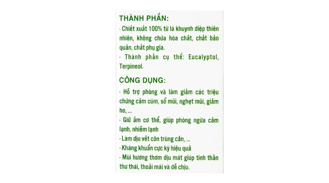 Tinh dầu khuynh diệp Mệ Đoan giữ ấm, giảm ho cho bé chai 30ml - 3