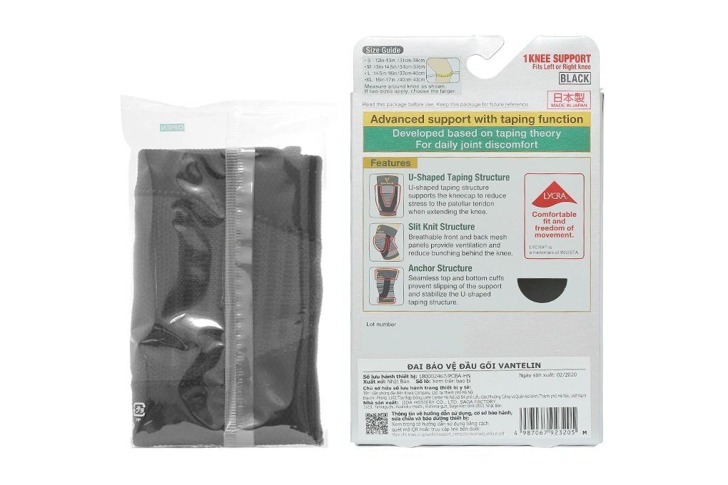 Đai bảo vệ đầu gối Vantelin Knee Support size M - 15