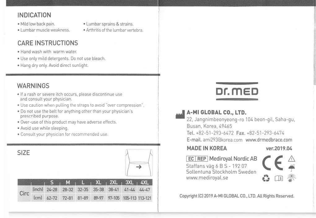 Đai lưng thoáng khí Dr. Med DR-B053 size M - 12