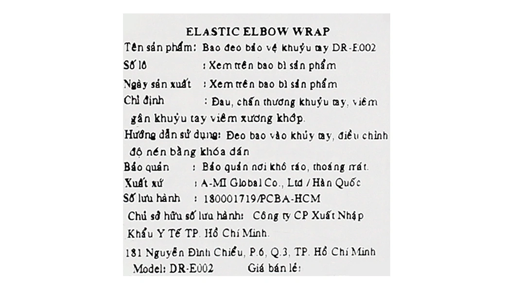 Bao đeo khuỷu tay Dr. Med DR-E002 size U - 13
