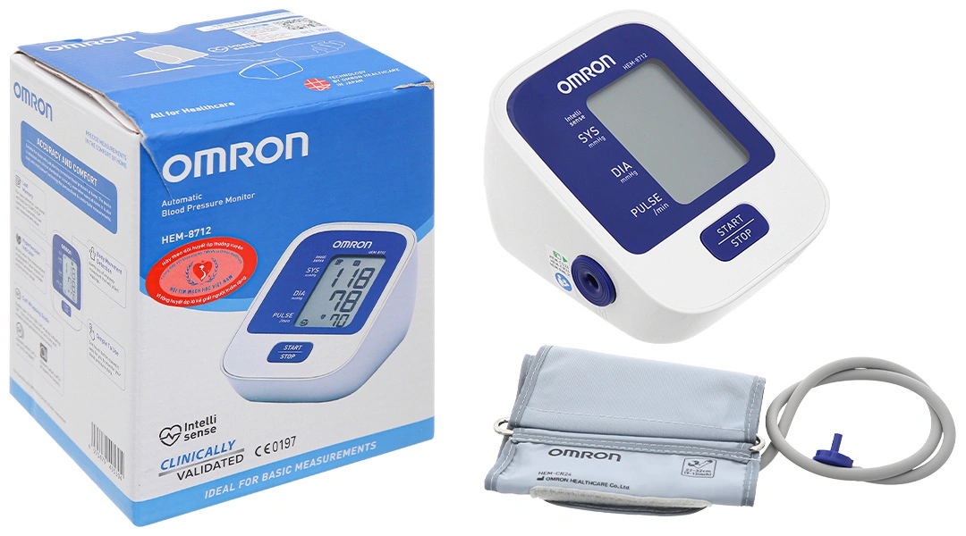 Máy đo huyết áp bắp tay Omron HEM-8712 - 