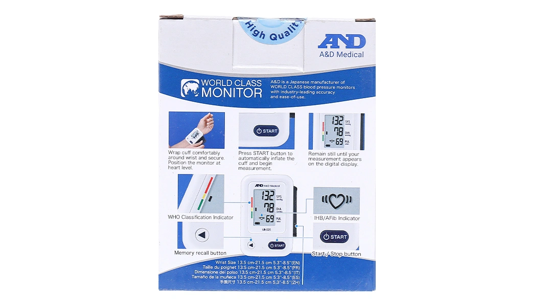 Máy đo huyết áp cổ tay AND UB-525 - 9