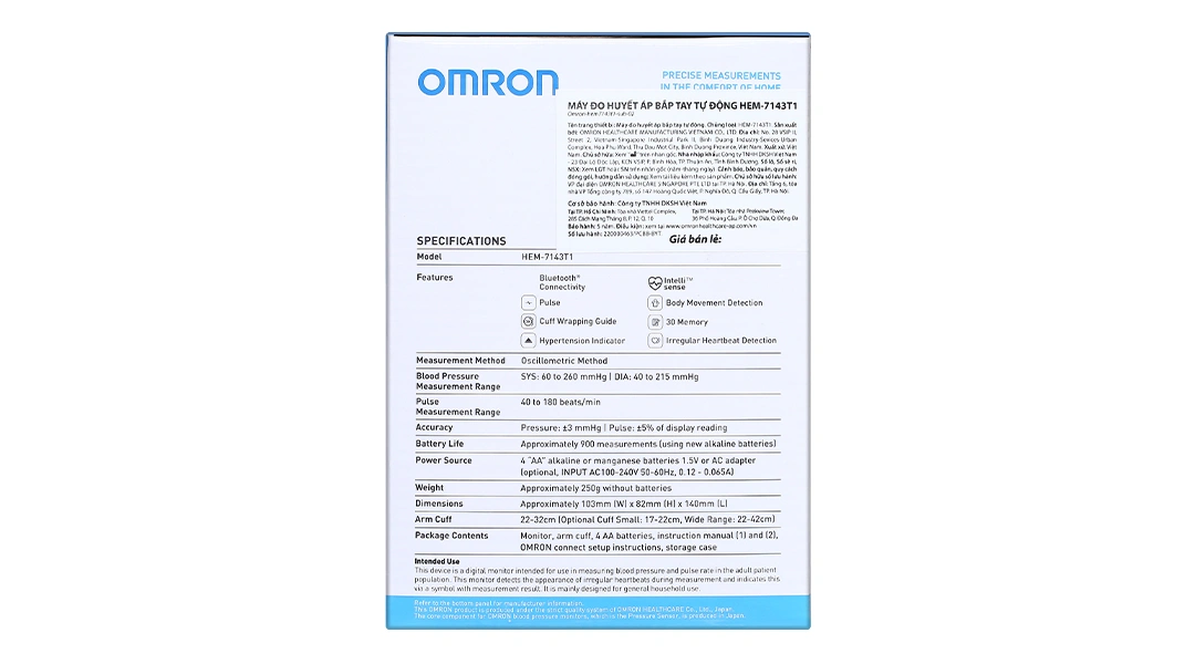 Máy đo huyết áp bắp tay Omron HEM-7143T1 - 9