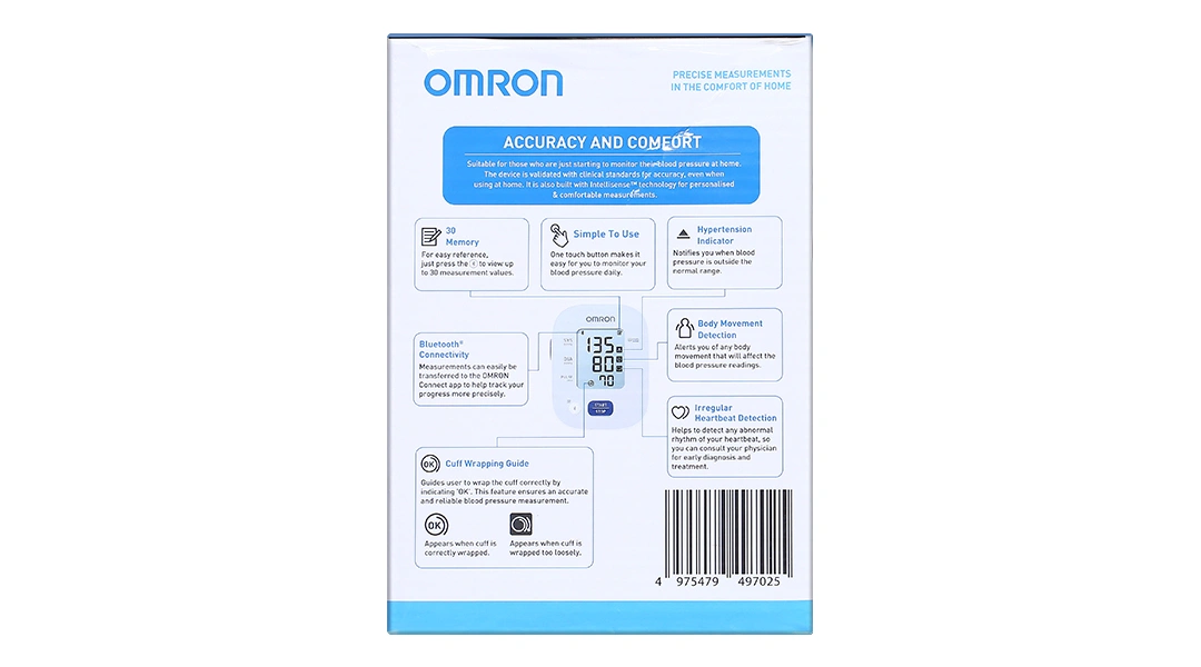 Máy đo huyết áp bắp tay Omron HEM-7143T1 - 10