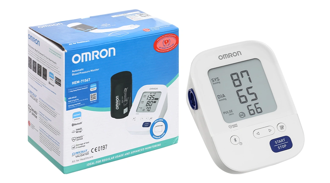 Máy đo huyết áp bắp tay Omron HEM-7156T - 1