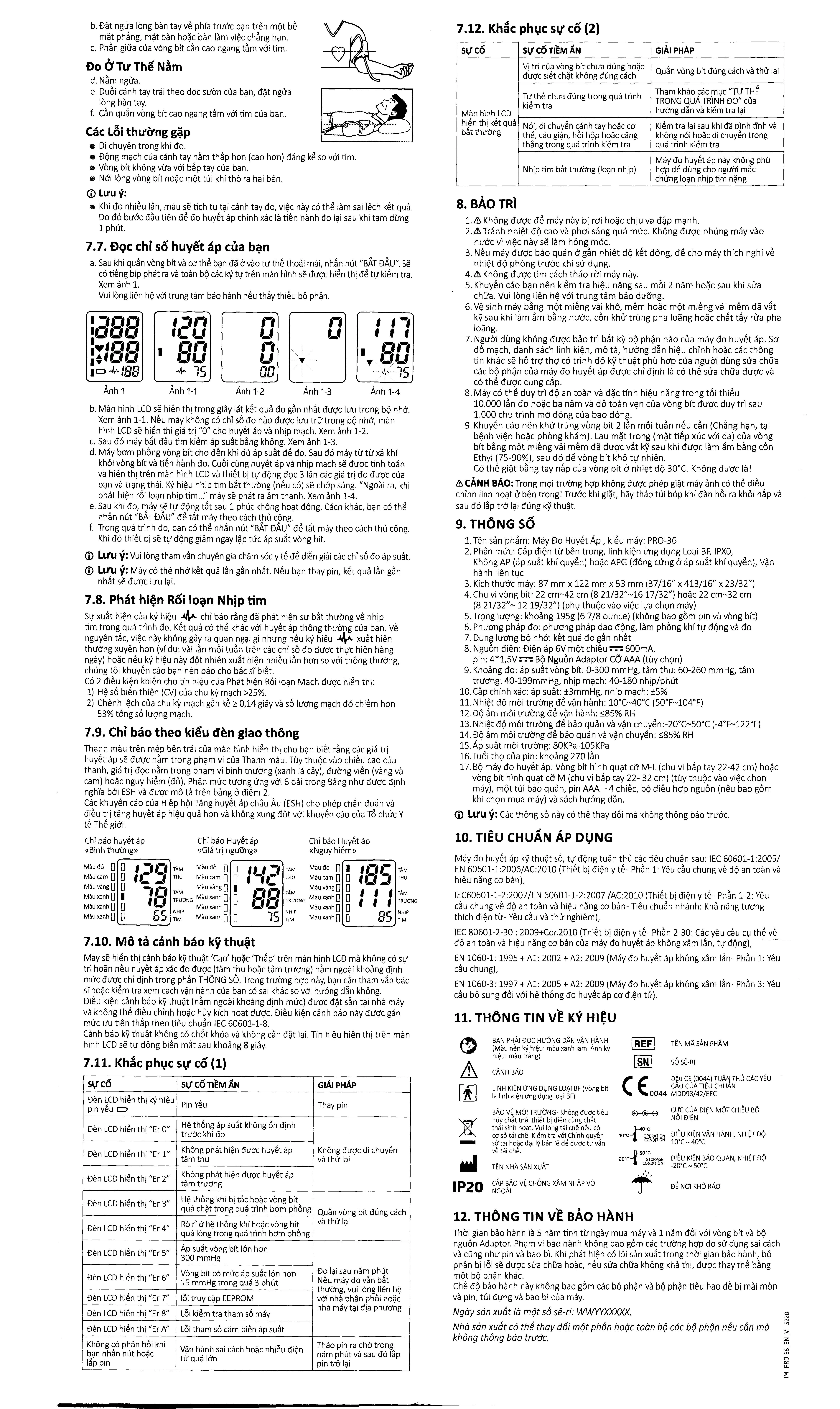 Máy đo huyết áp bắp tay B.Well PRO-36 - 14