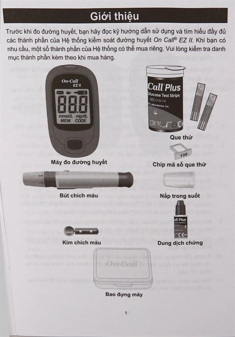 Máy đo đường huyết On Call EZ II (tặng kèm 25 que thử) - 30