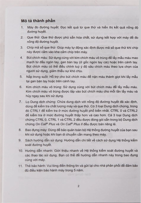 Máy đo đường huyết On Call EZ II (tặng kèm 25 que thử) - 32