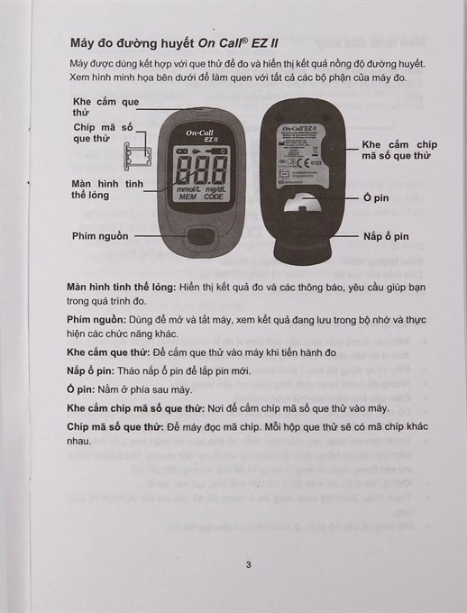 Máy đo đường huyết On Call EZ II (tặng kèm 25 que thử) - 34