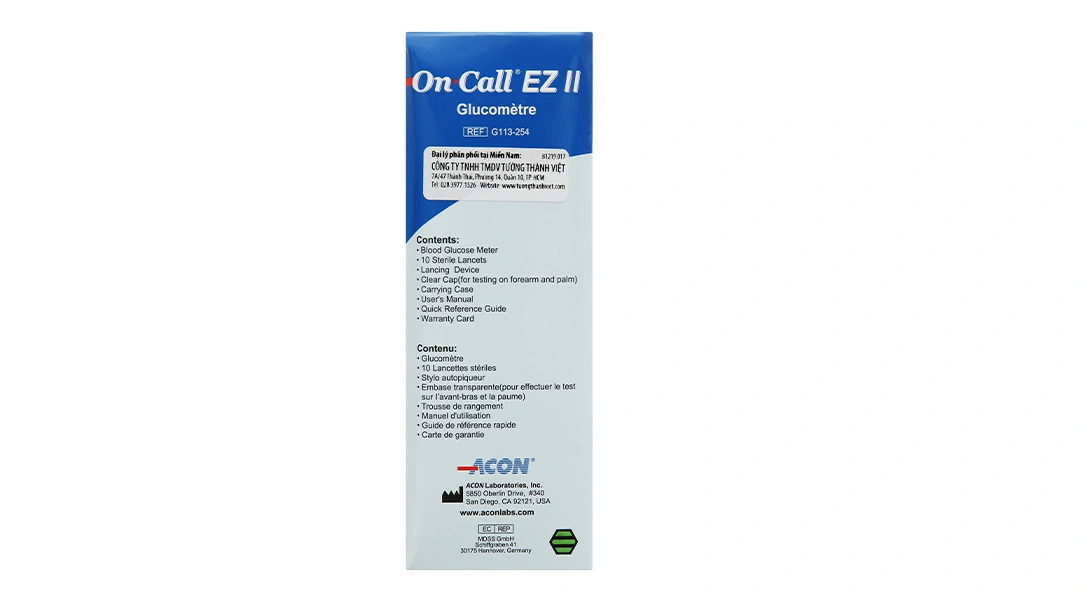 Máy đo đường huyết On Call EZ II (tặng kèm 25 que thử) - 6