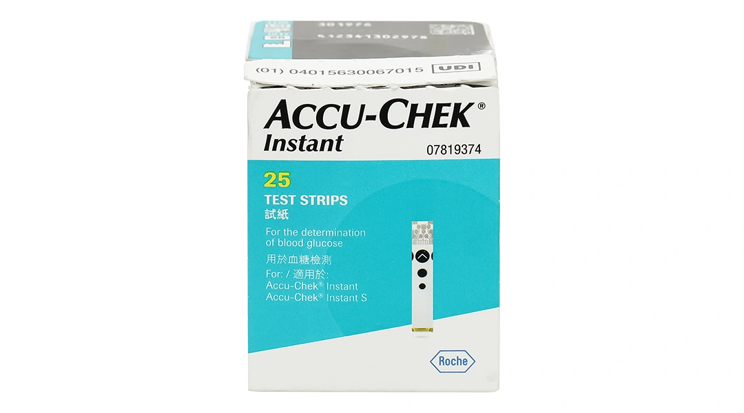 Que thử đường huyết Accu-Chek Instant hộp 25 que - 1