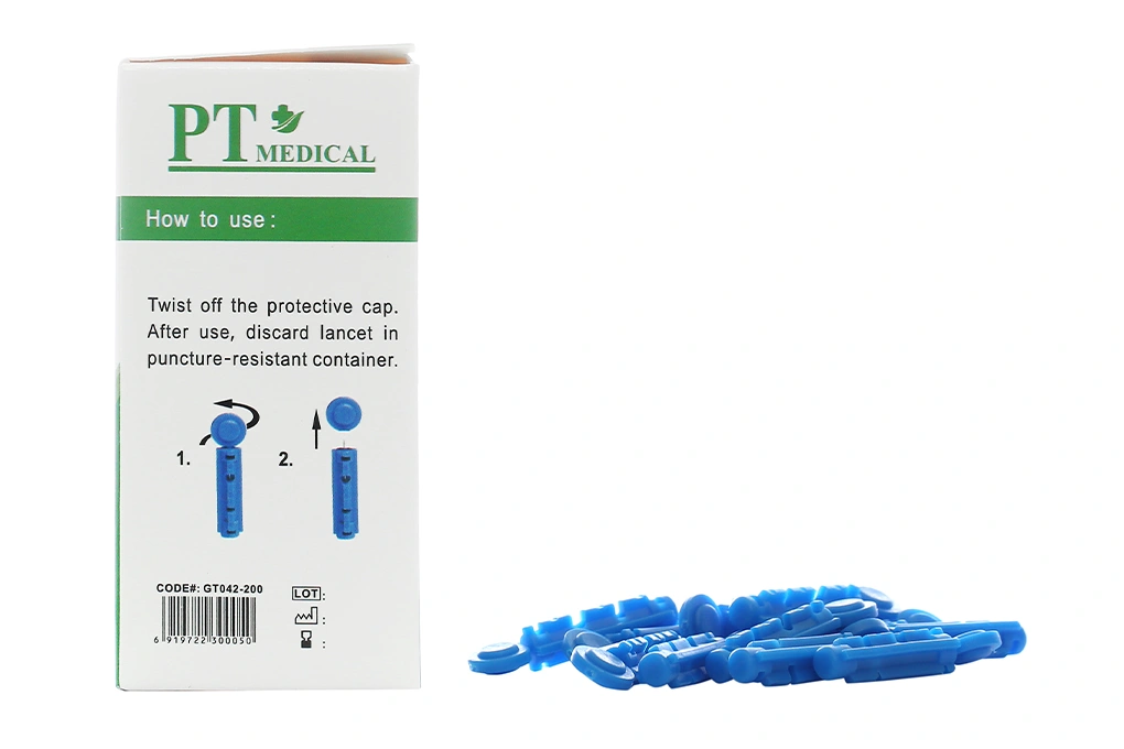 Kim lấy máu PT Medical Blood Lancets hộp 100 cái - 4