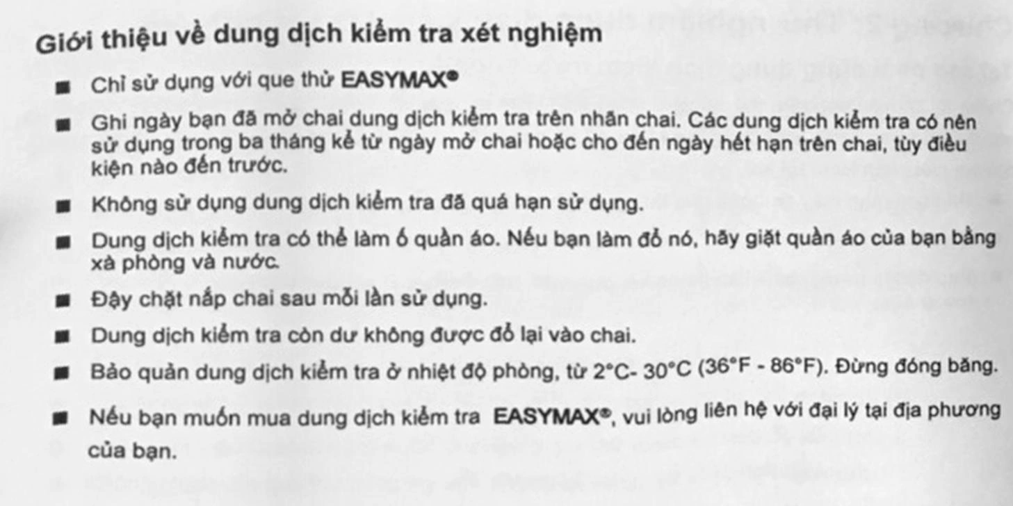Máy đo đường huyết EasyMax MU (mg/dl) - 26