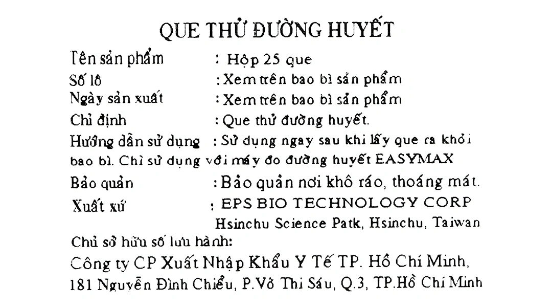 Que thử đường huyết EasyMax hộp 25 que - 4