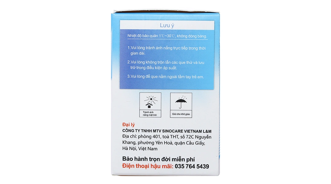 Que thử đường huyết Sinocare hộp 50 que - 2