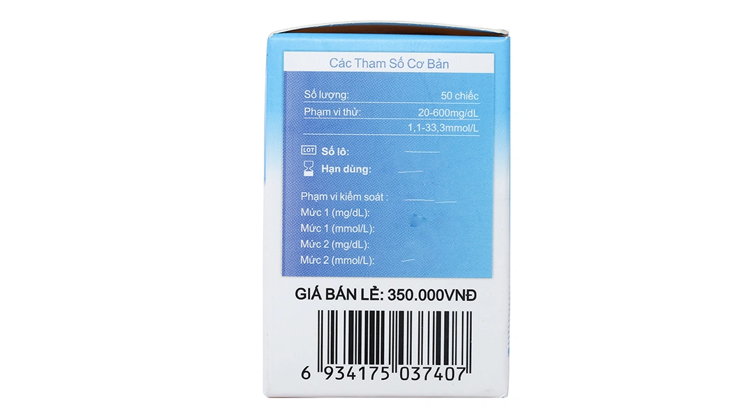 Que thử đường huyết Sinocare hộp 50 que - 3