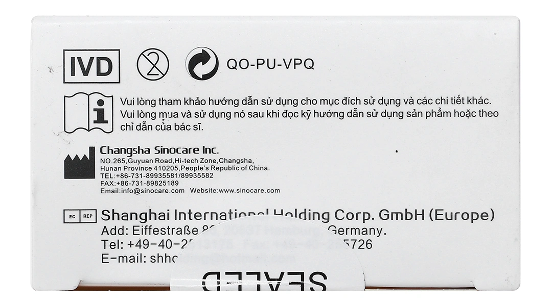 Que thử đường huyết Sinocare hộp 50 que - 5